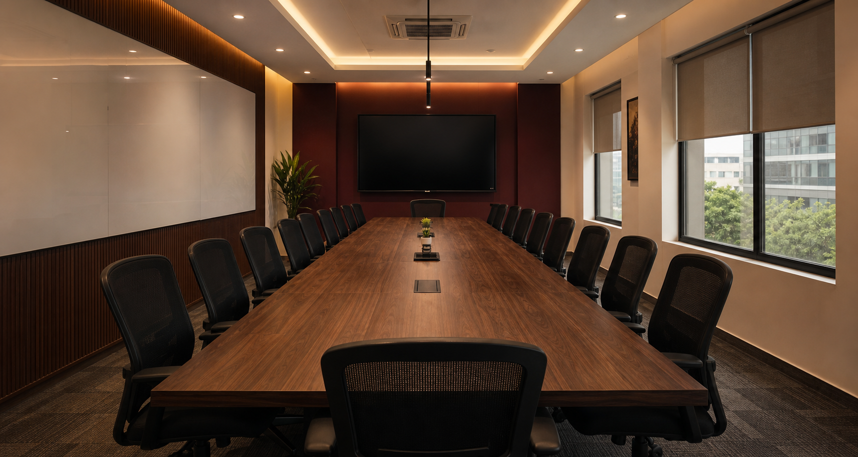 The Boardroom — wide shot of boardroom, Raipur